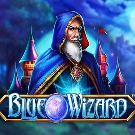 Blue Wizard logo by Quickspin at Slotozen Casino