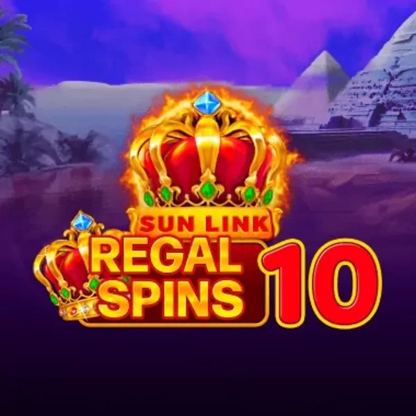 Regal Spins 10 online game logo by PatePlay on slotozencanada.com